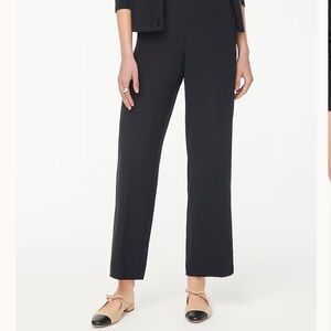 New with Tags J. Crew Jamie Wide Leg Elastic Waist Work Black Pants‎ 2 Petite
